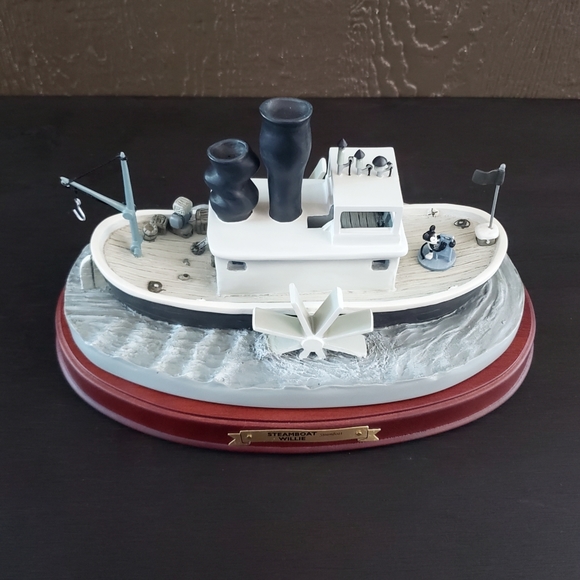 Disney WDCC Enchanted Places 1998 Steamboat Willie Mickey Mouse Figurine Set - Picture 4 of 8